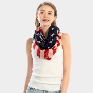 American Flag Infinity Scarf
